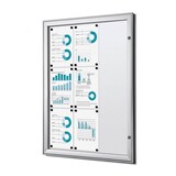 Artikelbild 1 für Showdown® Displays Schaukasten S B1 grau 9x DIN A4, Artikelnummer 618862