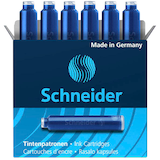 Artikelbild 1 für Schneider Tintenpatronen für Füller blau 6 St., Artikelnummer 276313