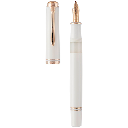 Artikelbild 2 für Pelikan Souverän M600 Kolbenfüller weiß/rose-gold F (fein), Artikelnummer 688749