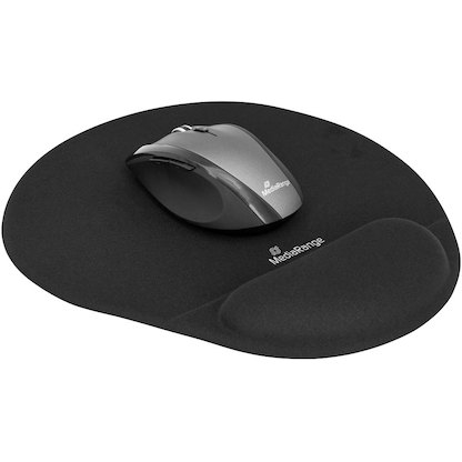 Artikelbild für MediaRange Mousepad mit Handgelenkauflage schwarz, Artikelnummer 664209