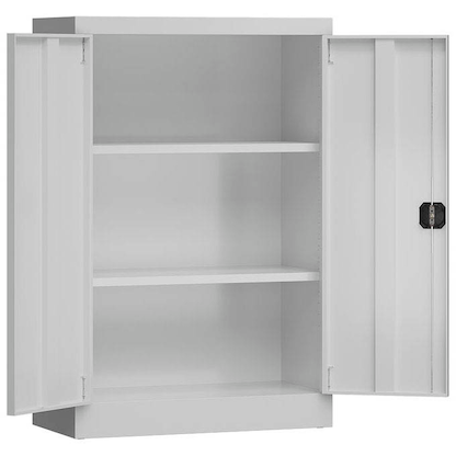 Artikelbild für ClassiX Metallschrank X-530290 lichtgrau 80,0 x 38,0 x 120,0 cm, aufgebaut, Artikelnummer 184779