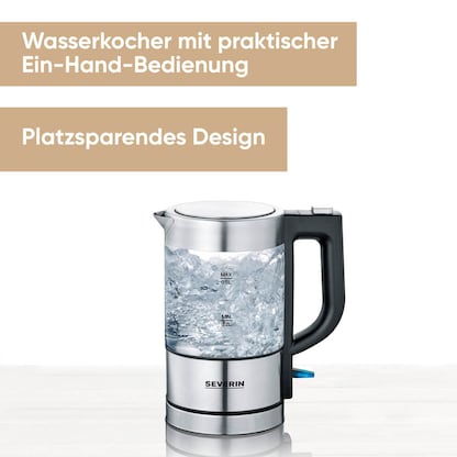 Artikelbild 6 für SEVERIN Wasserkocher WK 3472 transparent 0,5 l 1100 W, Artikelnummer 241408
