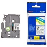 Artikelbild 1 für brother Schriftband TZe-121 TZE121, 9 mm schwarz auf transparent, Artikelnummer 653063