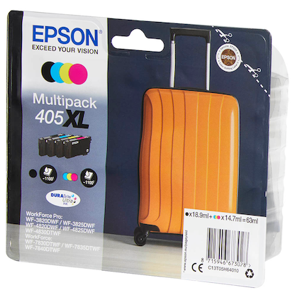 Artikelbild 4 für EPSON 405XL / T05H6 schwarz, cyan, magenta, gelb Druckerpatronen, 4er-Set, Artikelnummer 272134