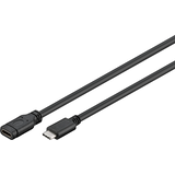 Artikelbild 1 für goobay USB 3.1 C Kabel 1,0 m schwarz, 1 St., Artikelnummer 363777