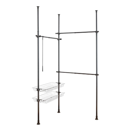 Artikelbild 3 für WENKO Teleskop-Garderobe Herkules Duo 50631100 schwarz Metall 164,0 - 215,0 x 165,0 - 300,0 cm, Artikelnummer 665172