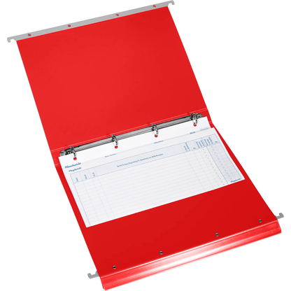 Artikelbild 2 für BOI Patienten-Dokumentations-Hängemappe 4-Ringe Economy Click-Line rot Boden: 3,0 cm, Artikelnummer 666832