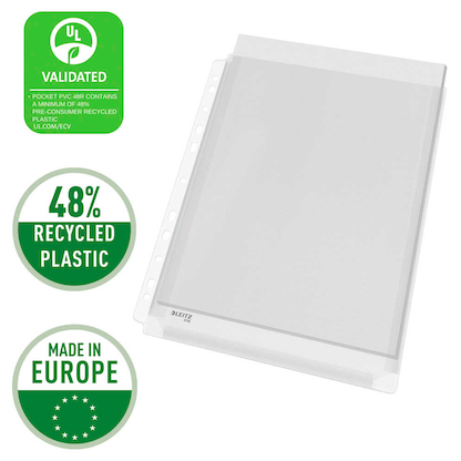 Artikelbild 8 für AKTION: 5 LEITZ Prospekthüllen DIN A4 transparent genarbt 0,17 mm mit Prämie nach Registrierung, Artikelnummer 393157