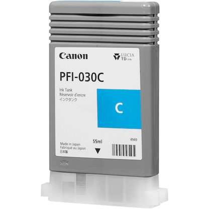 Artikelbild 2 für Canon PFI-030 cyan Druckerpatrone, Artikelnummer 209144