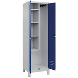 Artikelbild 1 für CP Putzmittelschrank Classic Plus 080110-00 S10003 enzianblau, lichtgrau 60,0 x 50,0 x 195,0 cm, aufgebaut, Artikelnummer 175028