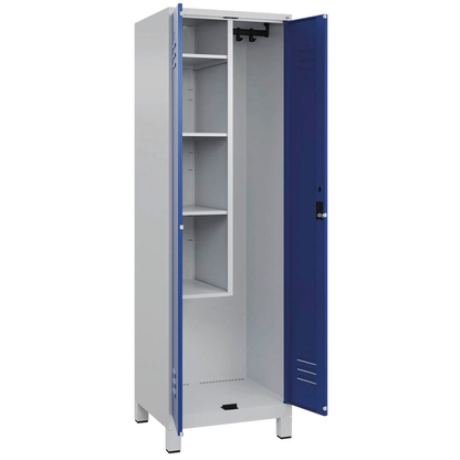 Artikelbild für CP Putzmittelschrank Classic Plus 080110-00 S10003 enzianblau, lichtgrau 60,0 x 50,0 x 195,0 cm, aufgebaut, Artikelnummer 175028