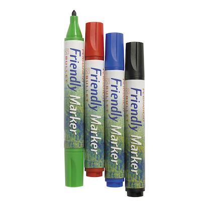 Artikelbild 7 für BALLOGRAF® Friendly Fine Permanentmarker-Set farbsortiert 1,5 - 3,0 mm, 4 St., Artikelnummer 164519