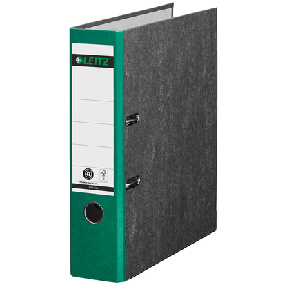 Artikelbild 2 für AKTION: 10 LEITZ 1080 Ordner grün marmoriert Karton 8,0 cm DIN A4, Artikelnummer 653828