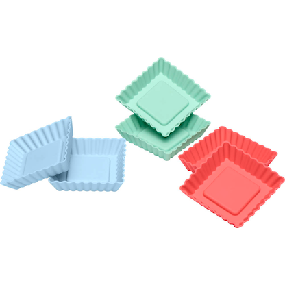 Artikelbild 6 für 6 LURCH Tartelettformen FLEXI®FORM eckig Silikon 83015, Artikelnummer 637748