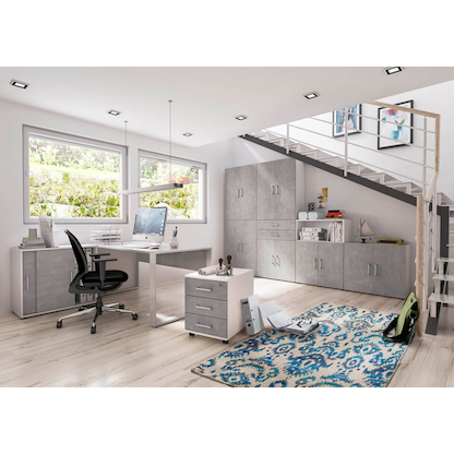 Artikelbild 5 für röhr direct.office Rollcontainer beton 3 Auszüge 42,5 x 50,0 x 55,0 cm, Artikelnummer 460853