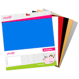 Artikelbild 1 für plottiX PremiumFlex Aufbügelfolie farbsortiert Flex-Folie 30,0 x 30,0 cm, 6 St., Artikelnummer 265542