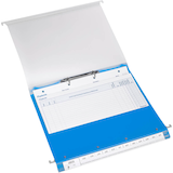 Artikelbild 1 für BOI Patienten-Dokumentations-Hängemappe 2-Ringe Click 2 Stationär blau Boden: 2,5 cm, Artikelnummer 666794