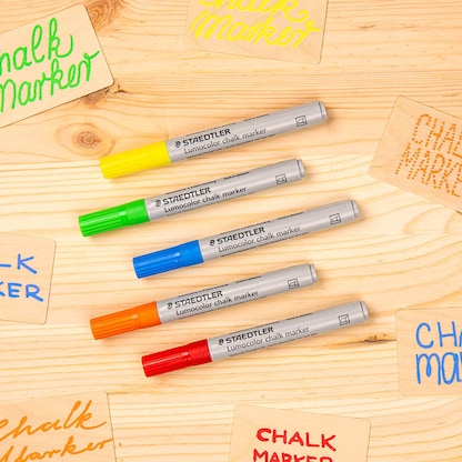 Artikelbild 7 für STAEDTLER Lumocolor chalk marker Kreidemarker farbsortiert 2,4 mm, 8 St., Artikelnummer 464246
