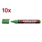 Artikelbild 1 für edding 330 Permanentmarker grün 1,0 - 5,0 mm, 10 St., Artikelnummer 420125