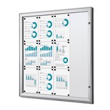 Artikelbild 1 für Showdown® Displays Schaukasten S B1 grau 12x DIN A4, Artikelnummer 618874