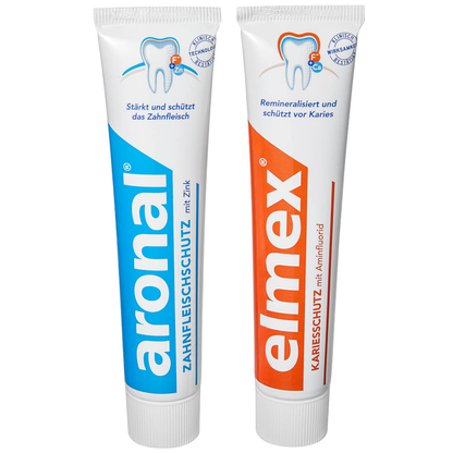 Artikelbild 9 für aronal elmex Set Zahnpasta 2x 75 ml, Artikelnummer 421307