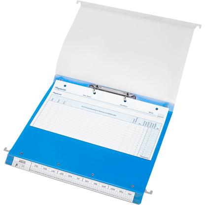 Artikelbild 4 für BOI Patienten-Dokumentations-Hängemappe 2-Ringe Click 2 Stationär blau Boden: 2,5 cm, Artikelnummer 666794