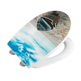 Artikelbild 1 für WENKO WC-Sitz mit Absenkautomatik Boat High Gloss blau, Artikelnummer 813417