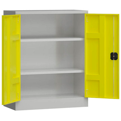 Artikelbild für ClassiX Metallschrank X-530316 zinkgelb, lichtgrau 80,0 x 38,0 x 100,0 cm, aufgebaut, Artikelnummer 182289