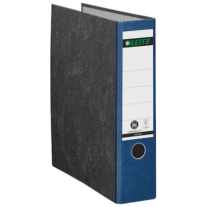 Artikelbild 3 für AKTION: 10 LEITZ 1080 Ordner blau marmoriert Karton 8,0 cm DIN A4, Artikelnummer 653806