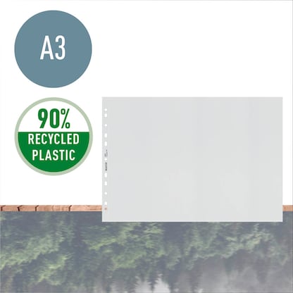 Artikelbild 3 für AKTION: 25 LEITZ Prospekthüllen recycle 4019 DIN A3 quer transparent genarbt 0,10 mm mit Prämie nach Registrierung, Artikelnummer 304442
