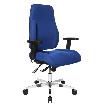 Artikelbild 8 für Topstar Bürostuhl Point 91, PI99GBC6 Stoff blau, Gestell alu, Artikelnummer 324772