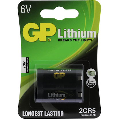 Artikelbild 2 für GP Batterie 2CR5 Fotobatterie 6,0 V, Artikelnummer 302552