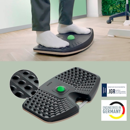 Artikelbild 14 für AKTION: LEITZ Ergo Active Balance-Board dunkelgrau 31,6 x 54,0 x 6,9 cm + GRATIS 2x LEITZ Notizbuch DIN A6 kariert, Artikelnummer 718678