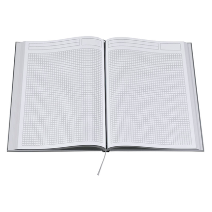 Artikelbild 2 für 3 Notizbücher DIN A4 kariert, silber Hardcover 192 Seiten, Artikelnummer 837625