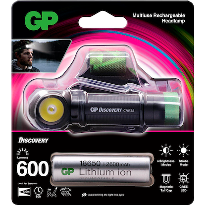 Artikelbild 15 für GP CH35 LED Stirnlampe schwarz 10,6 cm, Artikelnummer 337177