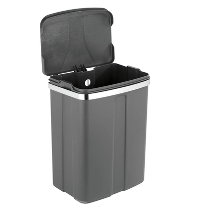 Artikelbild 2 für WENKO Mülleimer 12,0 l grau, Artikelnummer 664823