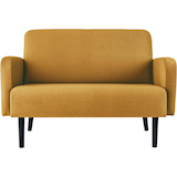 Artikelbild 1 für meet powered by PAPERFLOW 2-Sitzer Sofa LISBOA safran schwarz Stoff, 1 St., Artikelnummer 850920