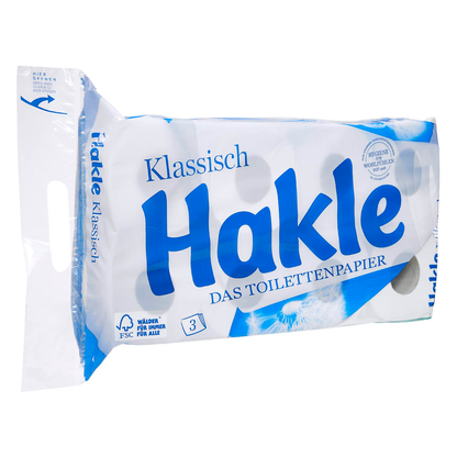 Artikelbild 2 für Hakle Toilettenpapier Klassisch 3-lagig, 8 Rollen, Artikelnummer 180844
