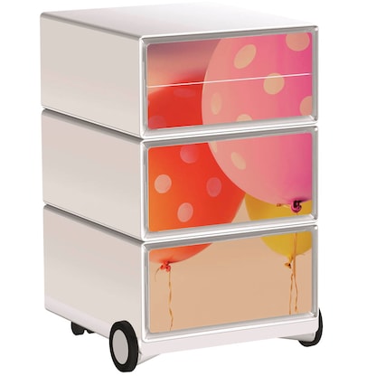 Artikelbild für PAPERFLOW easyBox Colour Rollcontainer weiß, bunt 4 Auszüge 39,0 x 43,6 x 64,2 cm, Artikelnummer 215477