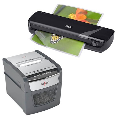 Artikelbild 14 für Rexel Optimum AutoFeed+ 45X Aktenvernichter-Set P-4, 4 x 28 mm, bis 45 Blatt, schwarz, Artikelnummer 647109