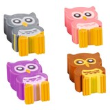 Artikelbild 1 für BRUNNEN Radiergummi Eule farbsortiert, 1 St., Artikelnummer 925762
