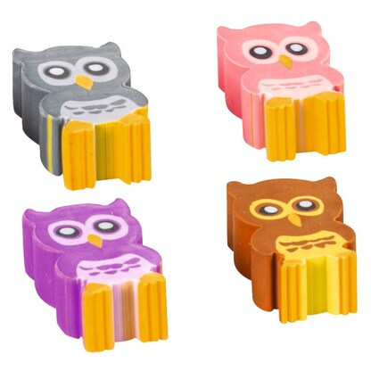 Artikelbild 20 für BRUNNEN Radiergummi Eule farbsortiert, 1 St., Artikelnummer 925762