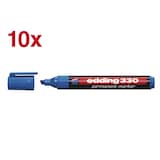 Artikelbild 1 für edding 330 Permanentmarker blau 1,0 - 5,0 mm, 10 St., Artikelnummer 420133