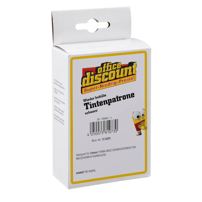 Artikelbild 2 für office discount schwarz Druckkopf kompatibel zu Canon PG-540XL, Artikelnummer 720201