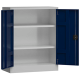 Artikelbild 1 für ClassiX Metallschrank X-530311 enzianblau, lichtgrau 80,0 x 38,0 x 100,0 cm, aufgebaut, Artikelnummer 182309