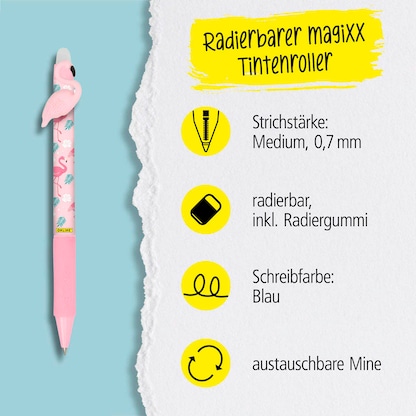 Artikelbild 3 für ONLINE® magiXX Fun Dreams Gelschreiber Flamingo 0,7 mm, Schreibfarbe: blau, 1 St., Artikelnummer 238137