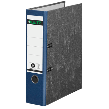 Artikelbild 2 für AKTION: 10 LEITZ 1080 Ordner blau marmoriert Karton 8,0 cm DIN A4, Artikelnummer 653806