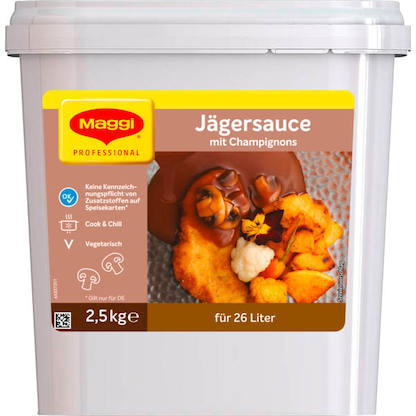 Artikelbild für Maggi® Jägersauce & Champignons 2,5 kg, Artikelnummer 610417