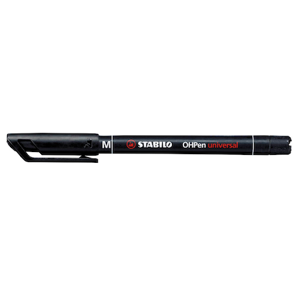 Artikelbild 15 für 10 STABILO OHPen universal Folienstifte schwarz 1,0 mm permanent, Artikelnummer 259554