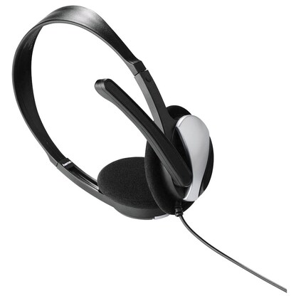 Artikelbild 2 für hama HS-P100 Headset schwarz,silber, Artikelnummer 319754